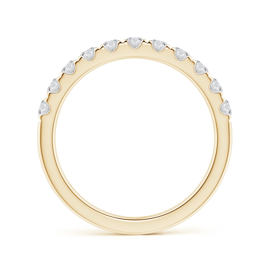 2.5mm HSI2 Classic Split Prong Diamond Half Eternity Wedding Ring in Yellow Gold side 199