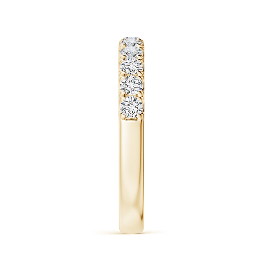 2.5mm HSI2 Classic Split Prong Diamond Half Eternity Wedding Ring in Yellow Gold side 299