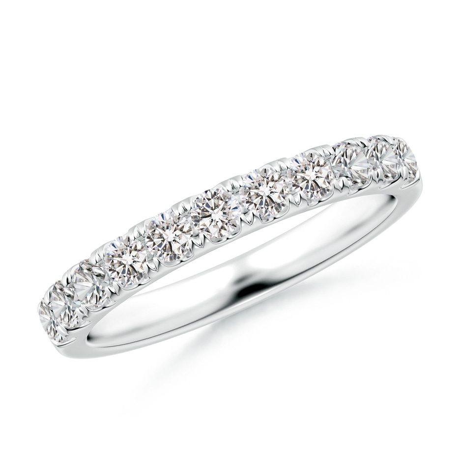 2.5mm IJI1I2 Classic Split Prong Diamond Half Eternity Wedding Ring in White Gold 