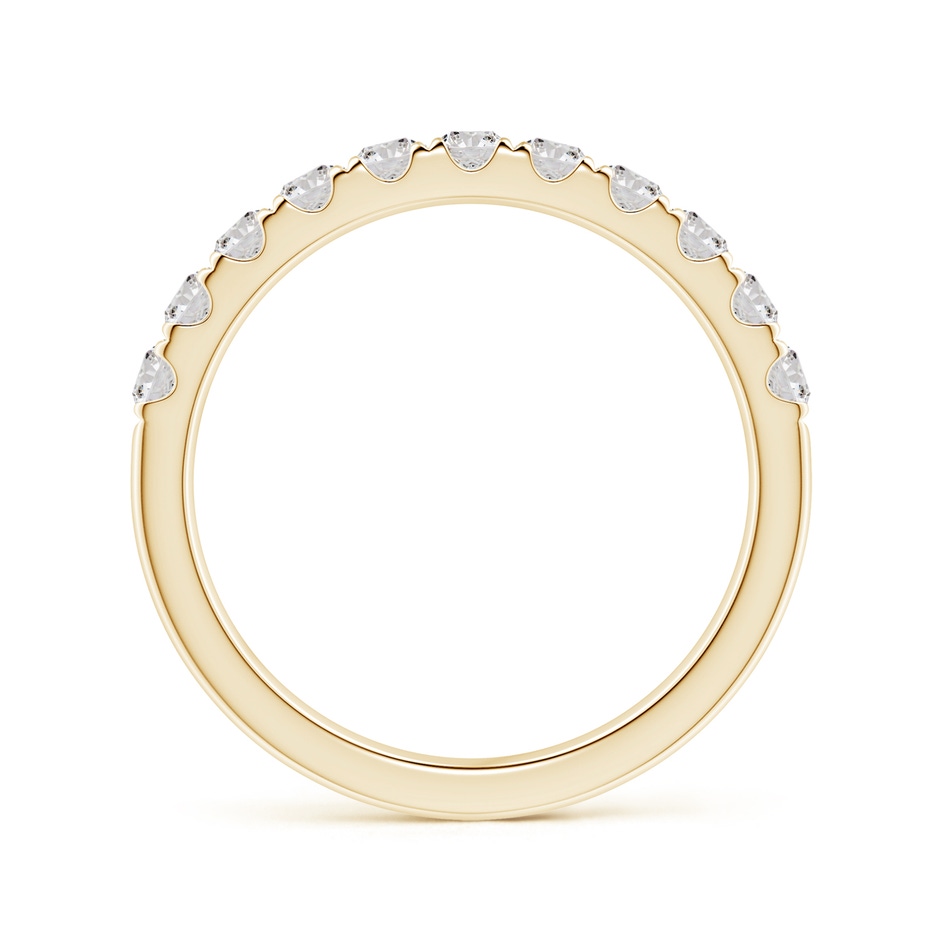 2.5mm IJI1I2 Classic Split Prong Diamond Half Eternity Wedding Ring in Yellow Gold side 199