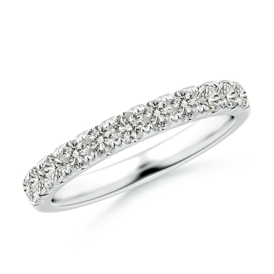 2.5mm KI3 Classic Split Prong Diamond Half Eternity Wedding Ring in White Gold 