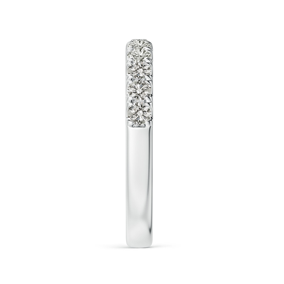 2.5mm KI3 Classic Split Prong Diamond Half Eternity Wedding Ring in White Gold side 299