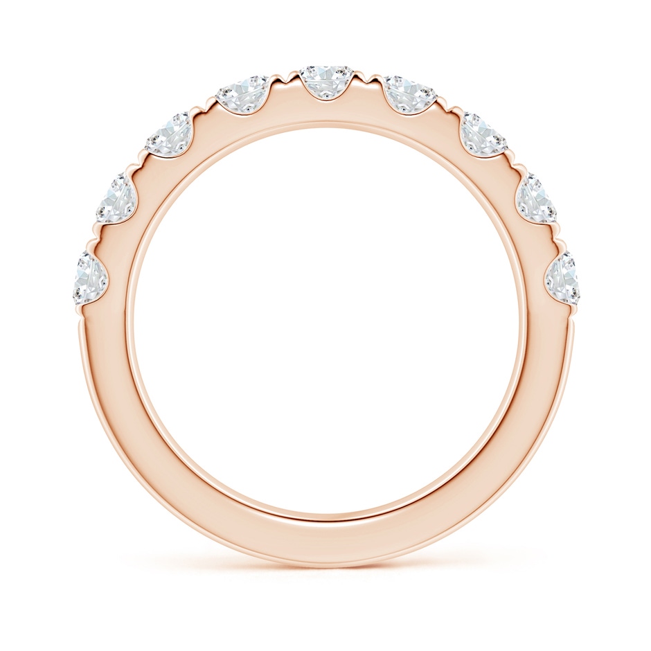 3.5mm GVS2 Classic Split Prong Diamond Half Eternity Wedding Ring in 9K Rose Gold side 199