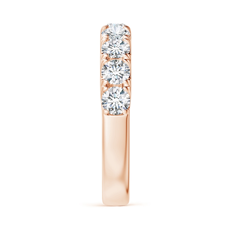 3.5mm GVS2 Classic Split Prong Diamond Half Eternity Wedding Ring in 9K Rose Gold side 299