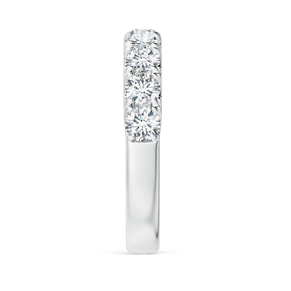 3.5mm GVS2 Classic Split Prong Diamond Half Eternity Wedding Ring in P950 Platinum side 299