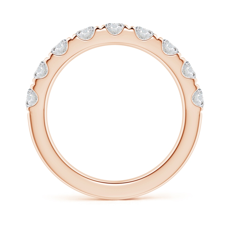 3.5mm HSI2 Classic Split Prong Diamond Half Eternity Wedding Ring in 18K Rose Gold side 199