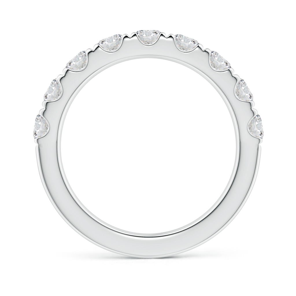 3.5mm HSI2 Classic Split Prong Diamond Half Eternity Wedding Ring in P950 Platinum Side 199