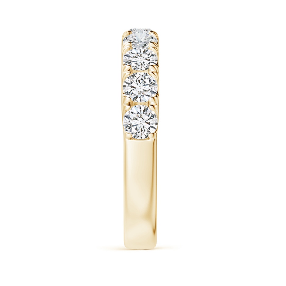 3.5mm HSI2 Classic Split Prong Diamond Half Eternity Wedding Ring in Yellow Gold side 299