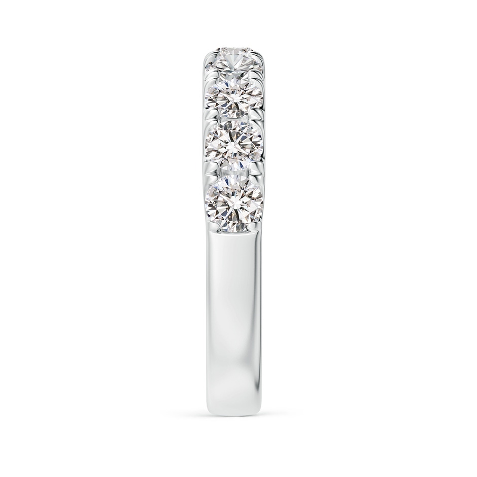 3.5mm IJI1I2 Classic Split Prong Diamond Half Eternity Wedding Ring in White Gold side 299
