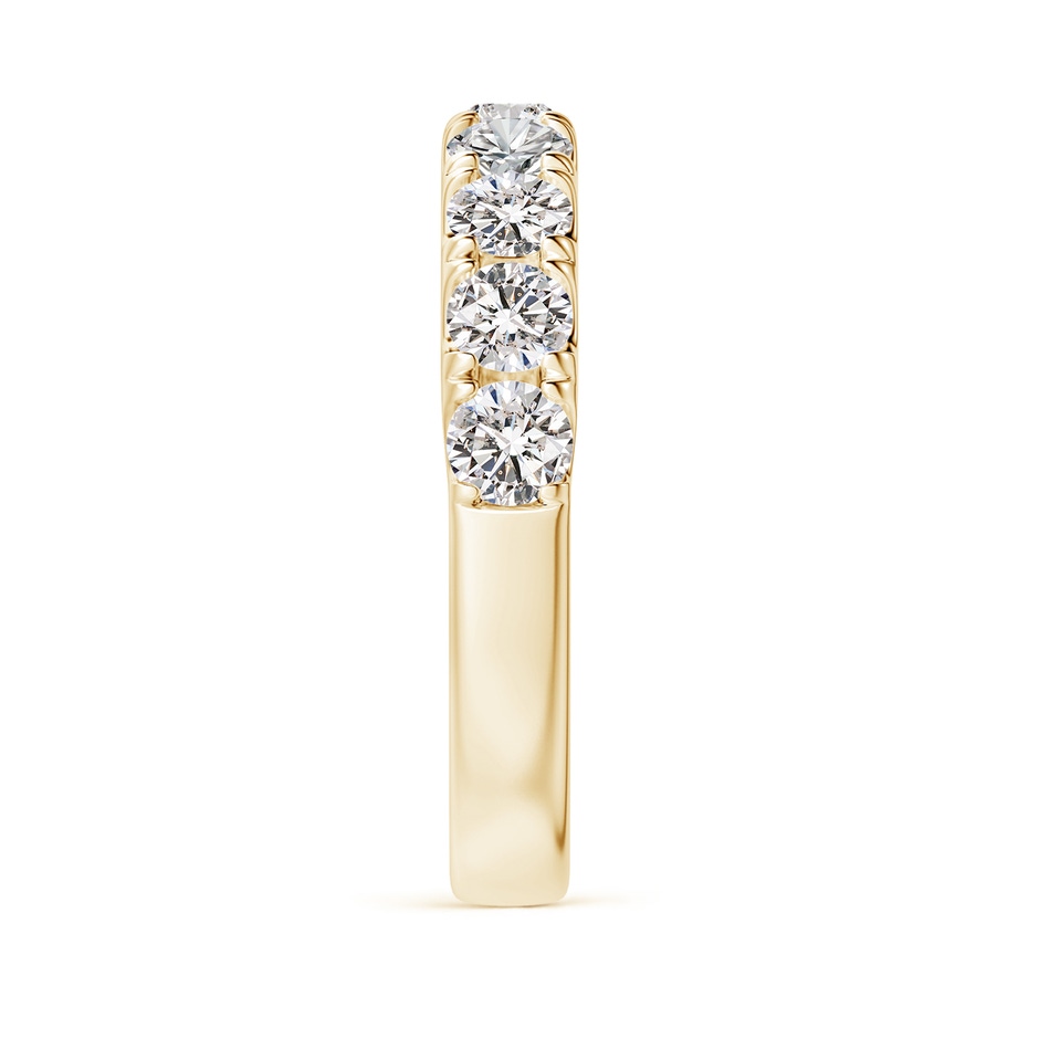 3.5mm IJI1I2 Classic Split Prong Diamond Half Eternity Wedding Ring in Yellow Gold side 299