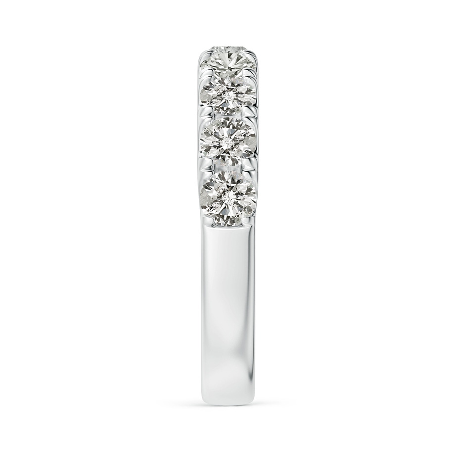 3.5mm KI3 Classic Split Prong Diamond Half Eternity Wedding Ring in White Gold side 299