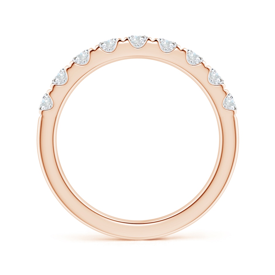 3mm GVS2 Classic Split Prong Diamond Half Eternity Wedding Ring in Rose Gold side 199