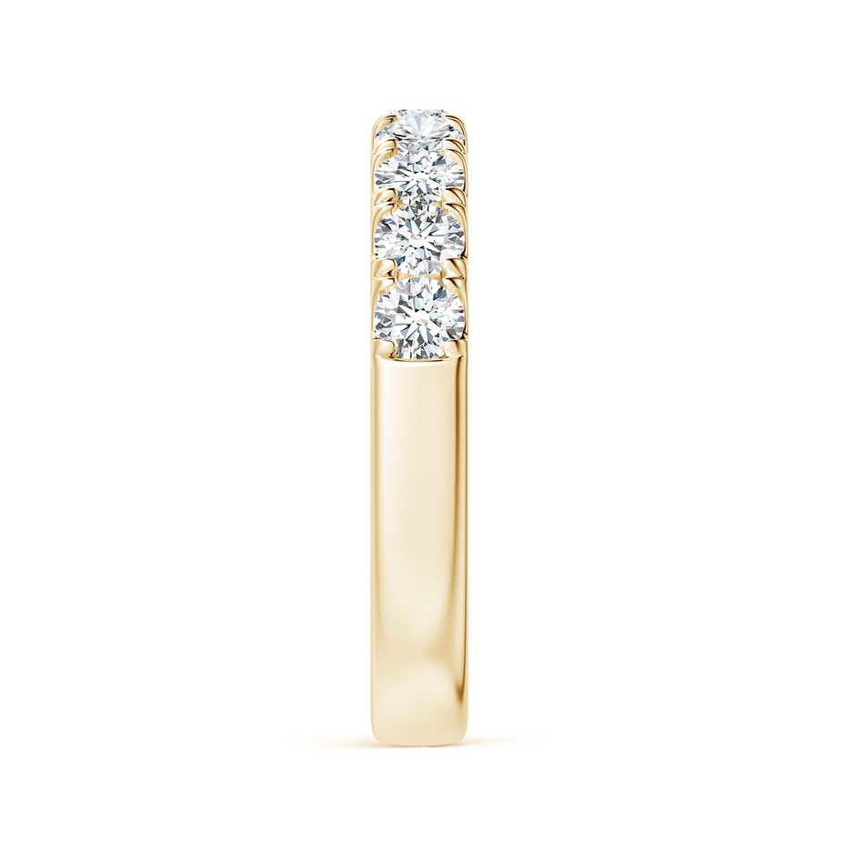 3mm GVS2 Classic Split Prong Diamond Half Eternity Wedding Ring in Yellow Gold side 299