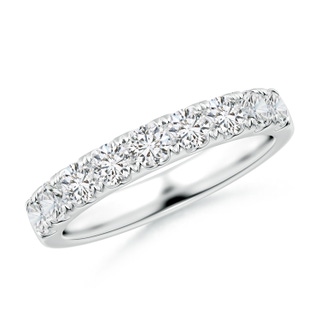 3mm HSI2 Classic Split Prong Diamond Half Eternity Wedding Ring in White Gold