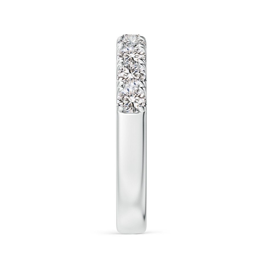 3mm IJI1I2 Classic Split Prong Diamond Half Eternity Wedding Ring in White Gold side 299