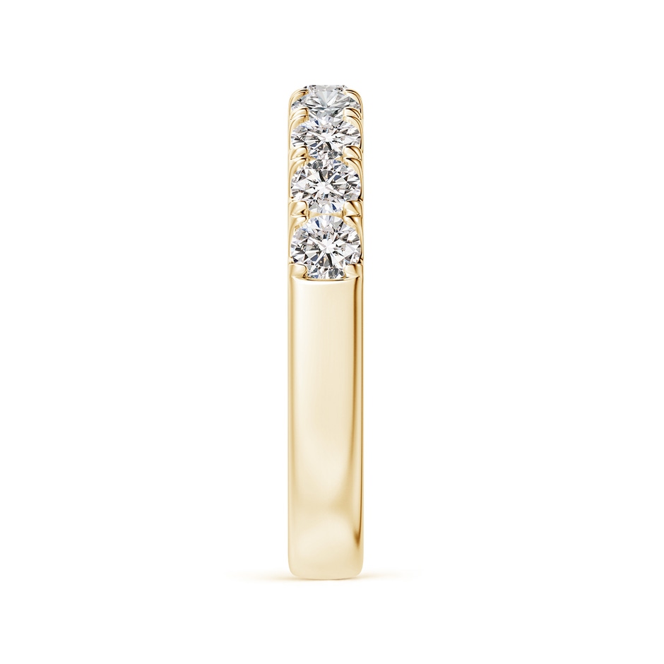 3mm IJI1I2 Classic Split Prong Diamond Half Eternity Wedding Ring in Yellow Gold side 299
