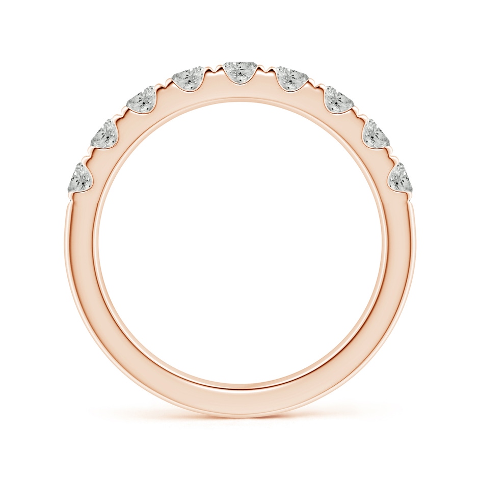 3mm KI3 Classic Split Prong Diamond Half Eternity Wedding Ring in Rose Gold side 199