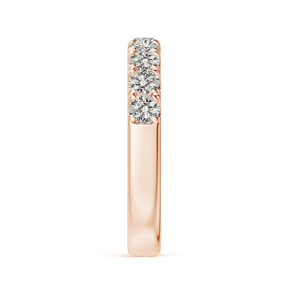 3mm KI3 Classic Split Prong Diamond Half Eternity Wedding Ring in Rose Gold side 299