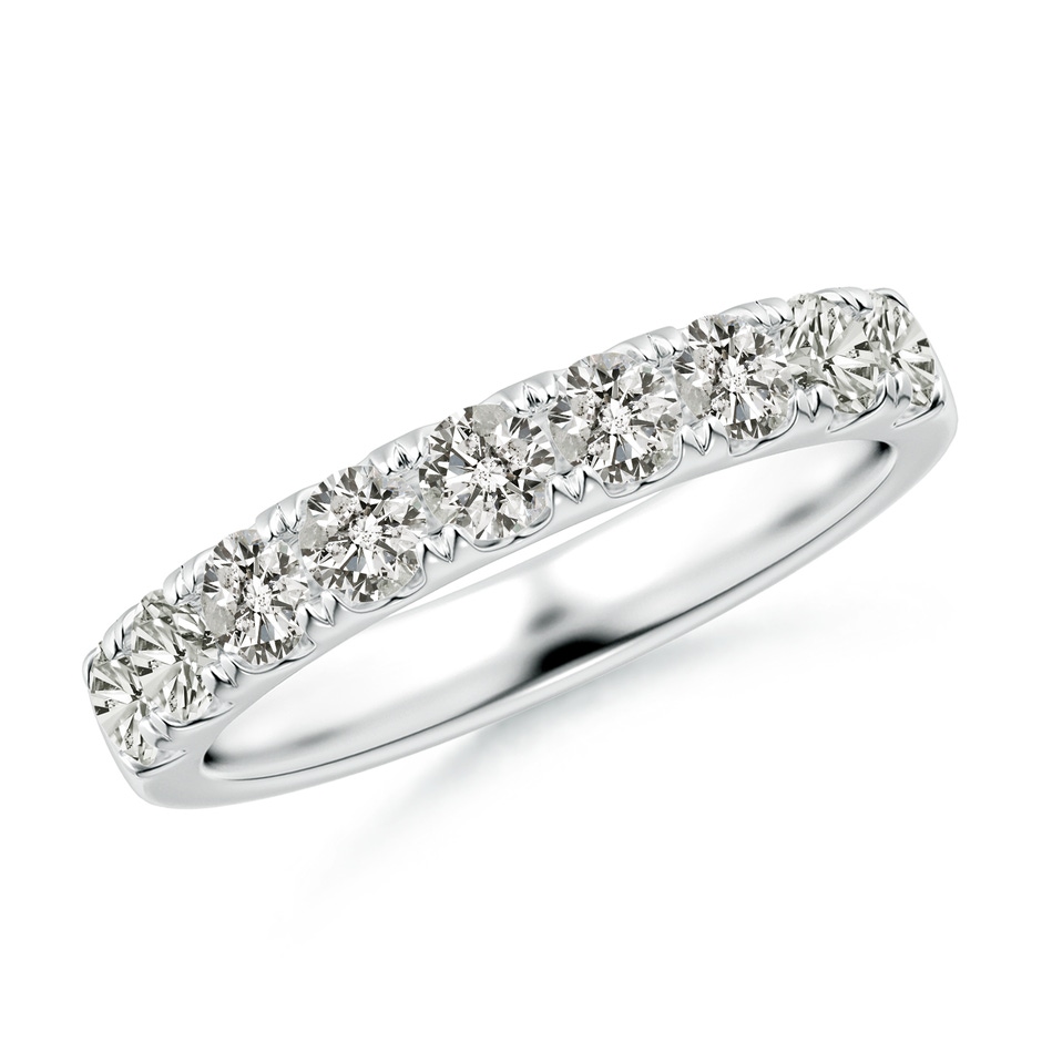 3mm KI3 Classic Split Prong Diamond Half Eternity Wedding Ring in White Gold 