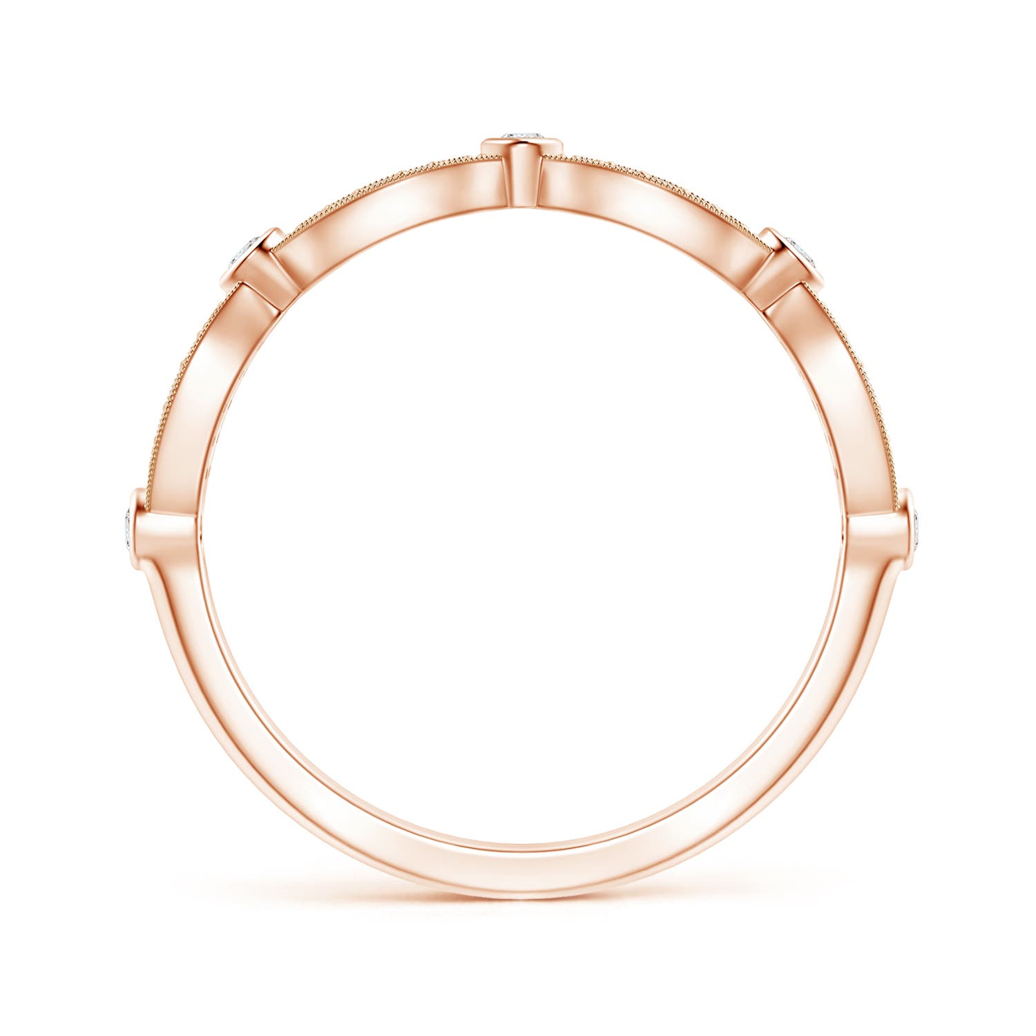 G, VS2 / 0.25 CT / 14 KT Rose Gold