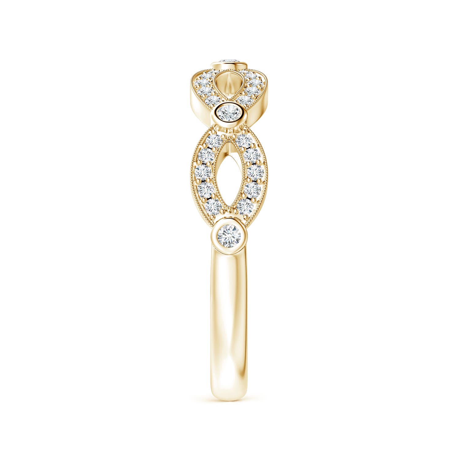 G, VS2 / 0.25 CT / 14 KT Yellow Gold