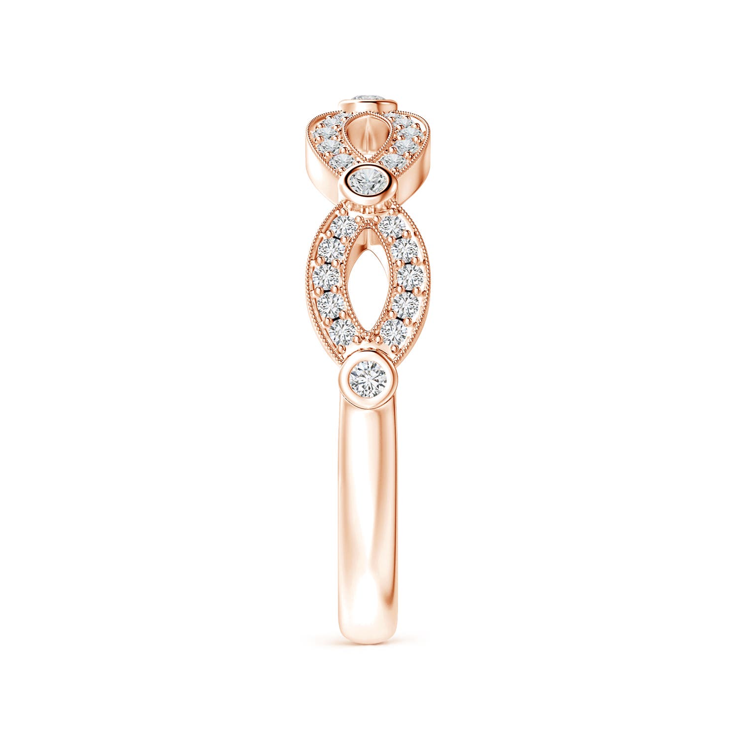 H, SI2 / 0.25 CT / 14 KT Rose Gold