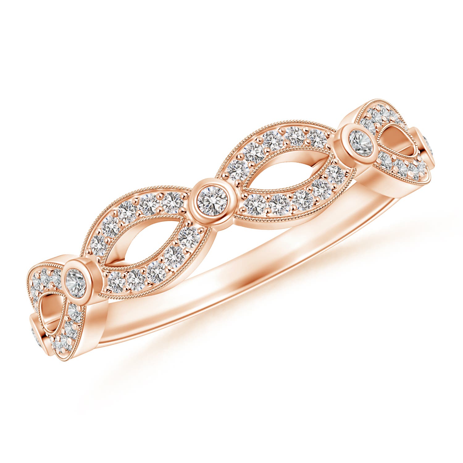 I-J, I1-I2 / 0.25 CT / 14 KT Rose Gold