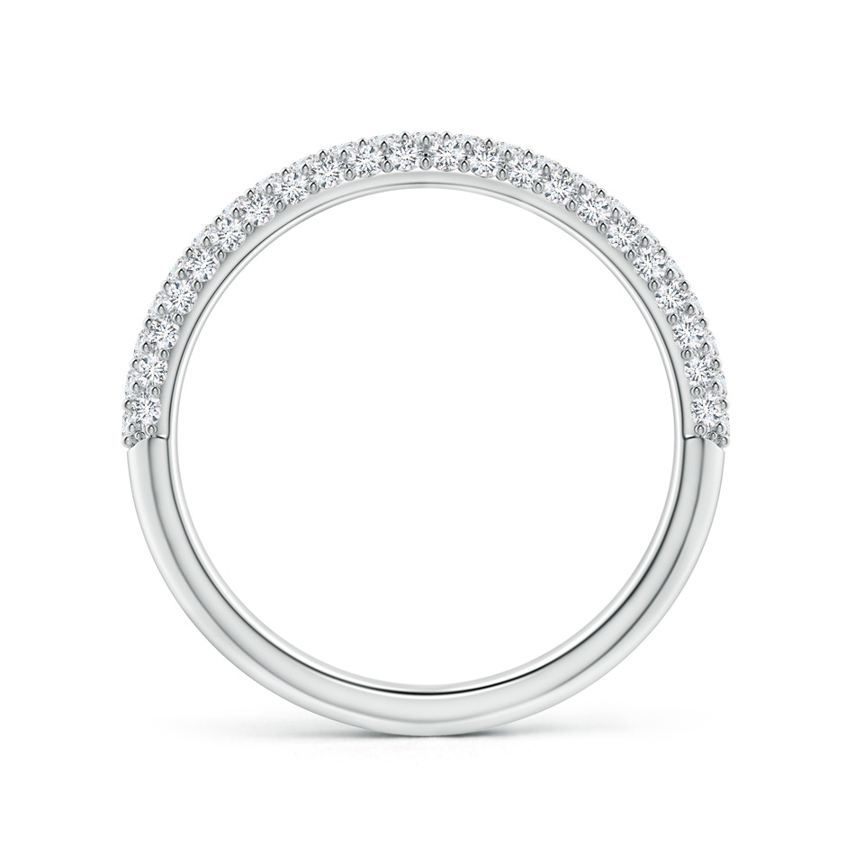 1.2mm GVS2 Triple Row Diamond Wedding Band for Women in P950 Platinum side-1