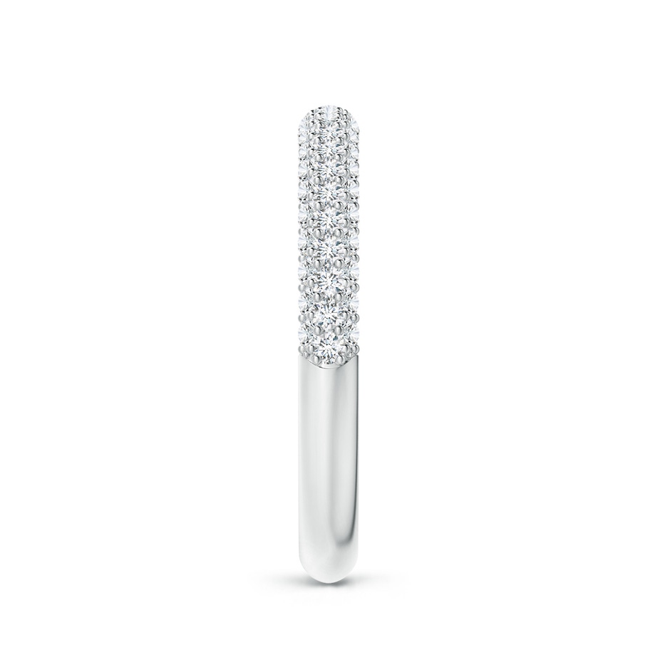 1.2mm GVS2 Triple Row Diamond Wedding Band for Women in P950 Platinum side-2