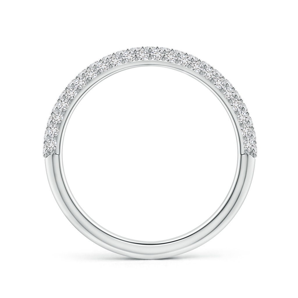 1.2mm HSI2 Triple Row Diamond Wedding Band for Women in White Gold - side_1