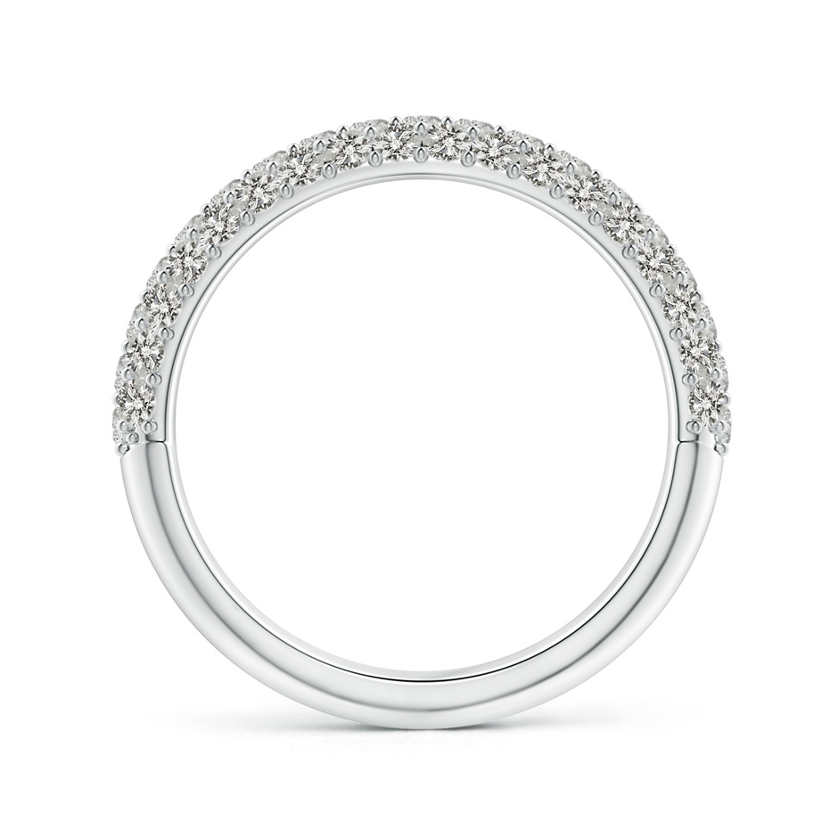 1.6mm KI3 Triple Row Diamond Wedding Band for Women in P950 Platinum side-1