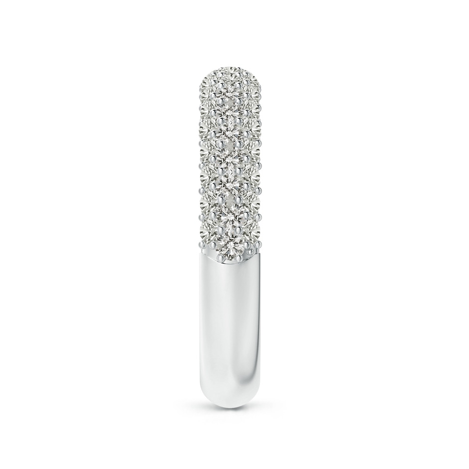 1.6mm KI3 Triple Row Diamond Wedding Band for Women in P950 Platinum side-2