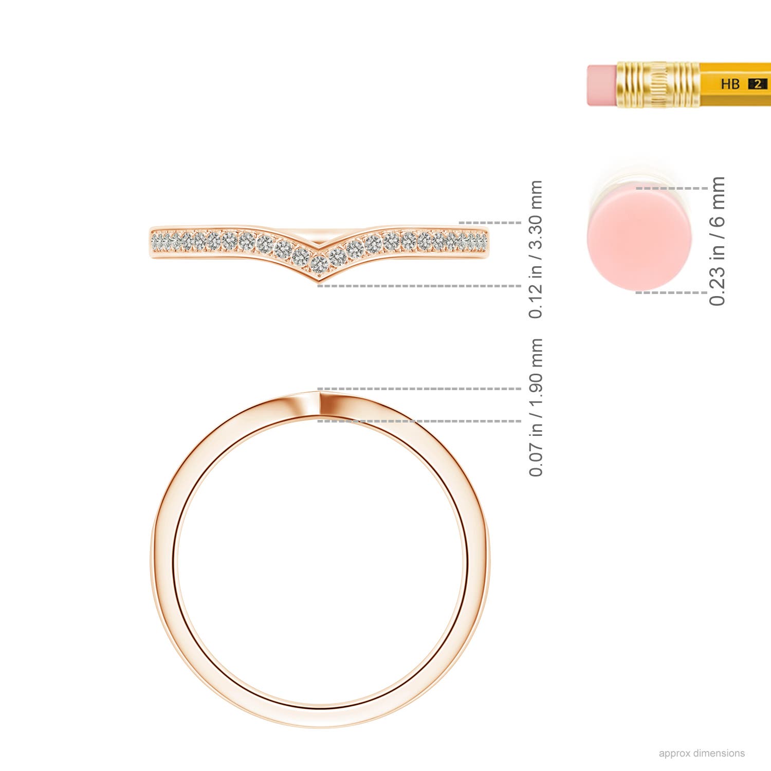 K, I3 / 0.13 CT / 14 KT Rose Gold