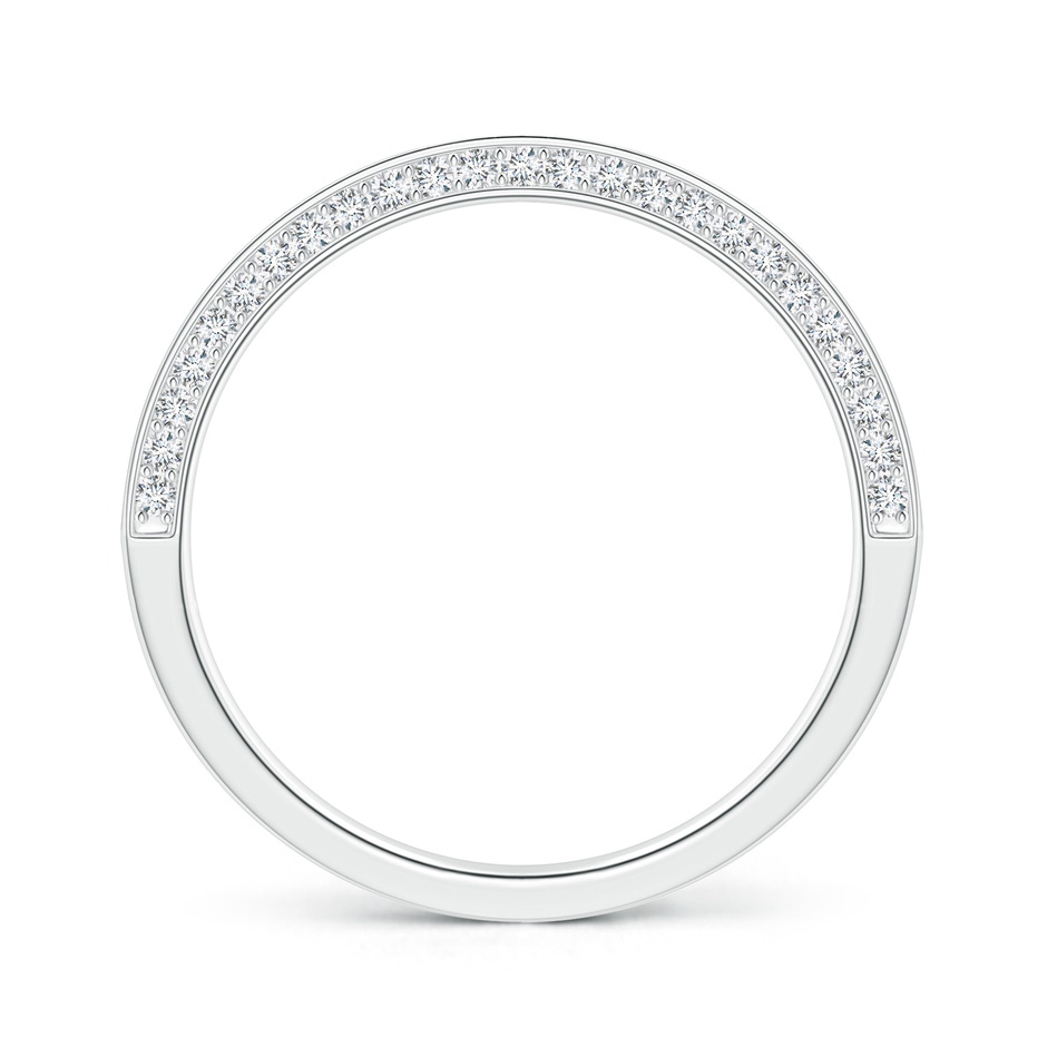 1mm GVS2 Trio Set Pave Diamond Semi Eternity Wedding Band in P950 Platinum side-1