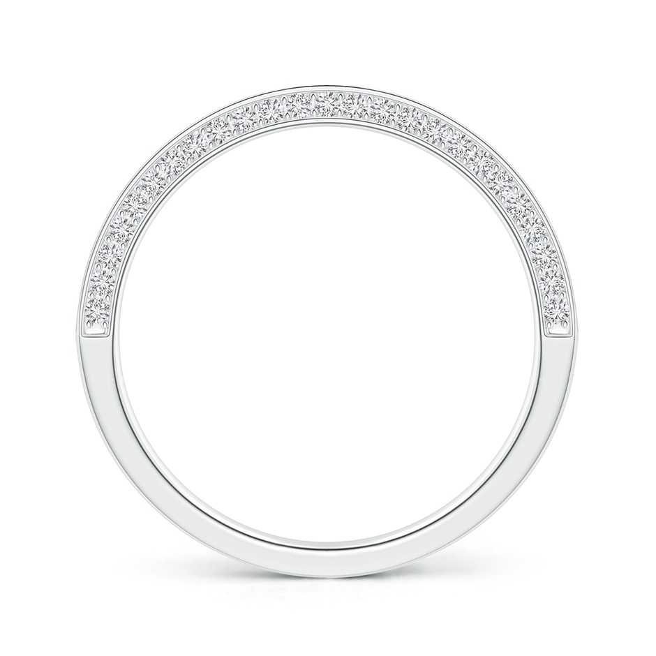 1mm HSI2 Trio Set Pave Diamond Semi Eternity Wedding Band in P950 Platinum side-1