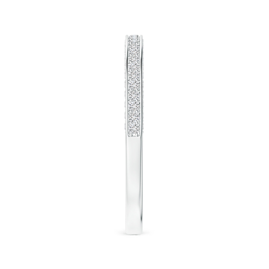 1mm HSI2 Trio Set Pave Diamond Semi Eternity Wedding Band in P950 Platinum side-2