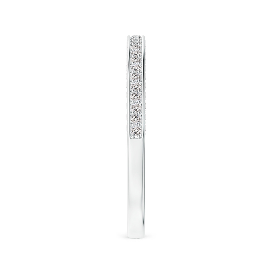 1mm IJI1I2 Trio Set Pave Diamond Semi Eternity Wedding Band in White Gold side-2