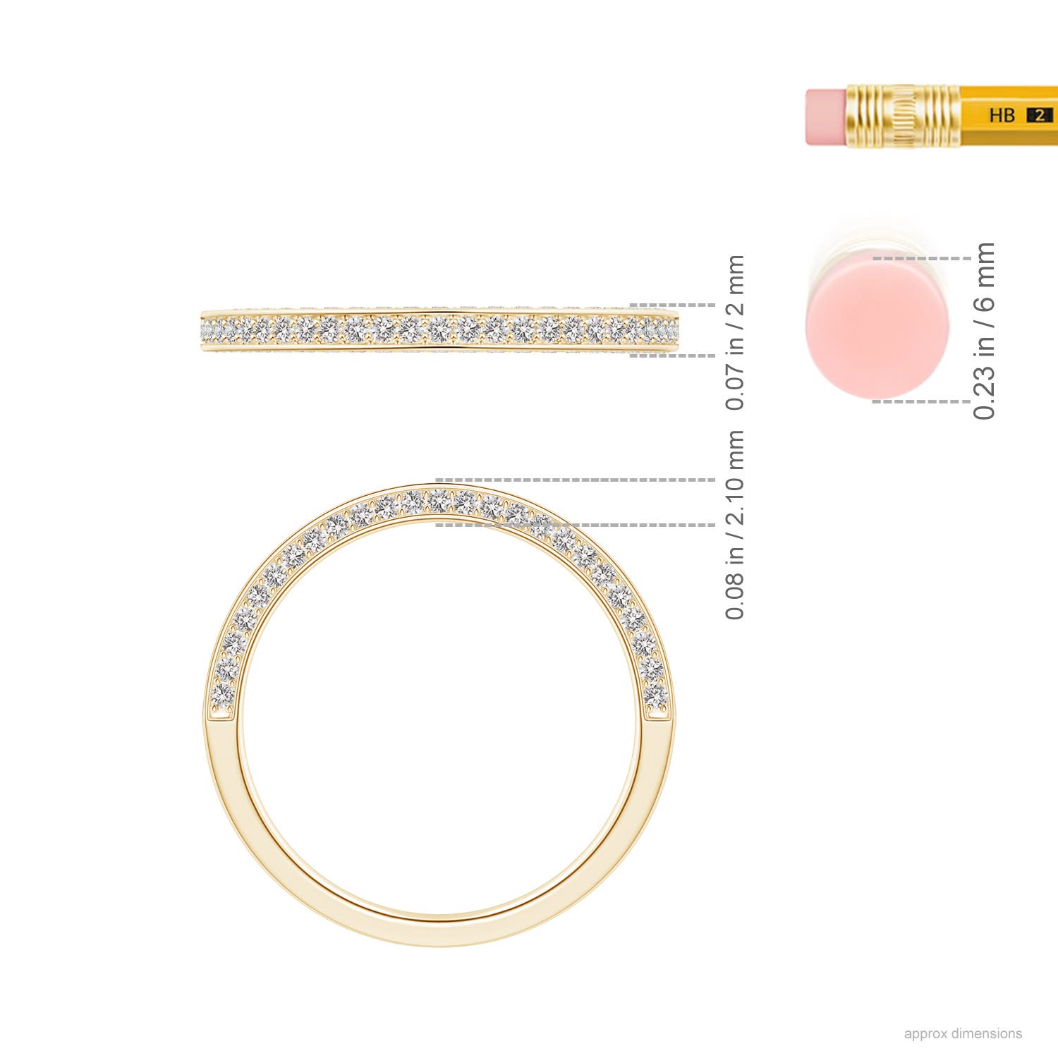 I-J, I1-I2 / 0.39 CT / 14 KT Yellow Gold