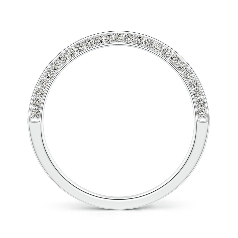 1mm KI3 Trio Set Pave Diamond Semi Eternity Wedding Band in P950 Platinum side-1