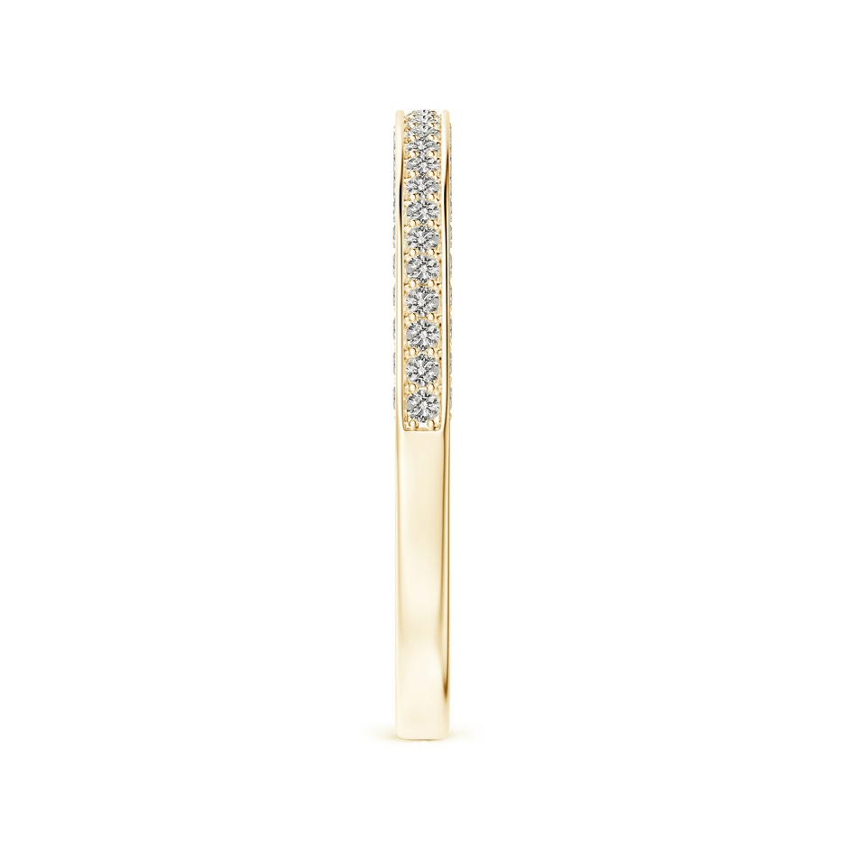 1mm KI3 Trio Set Pave Diamond Semi Eternity Wedding Band in Yellow Gold side-2