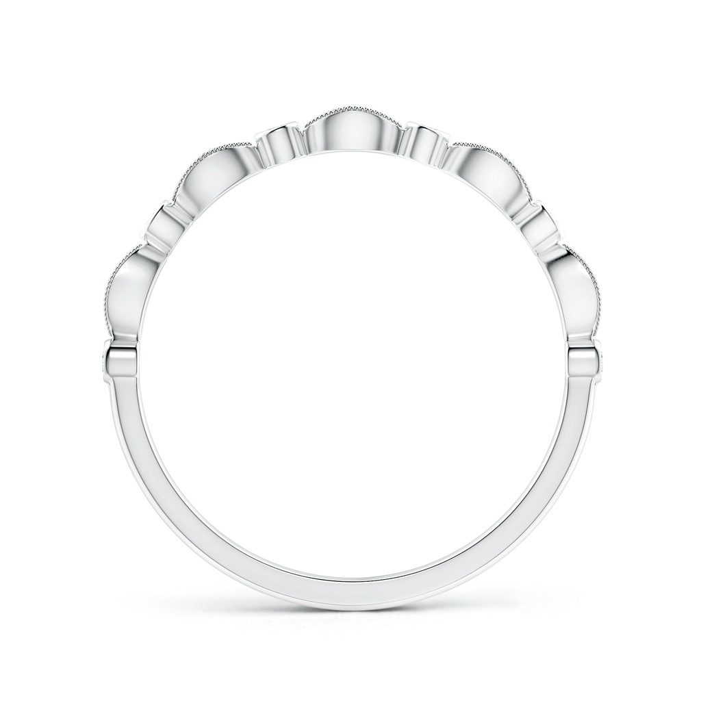 1.3mm GVS2 Pave, Bezel Diamond Motifs Wedding Band in P950 Platinum - side_1