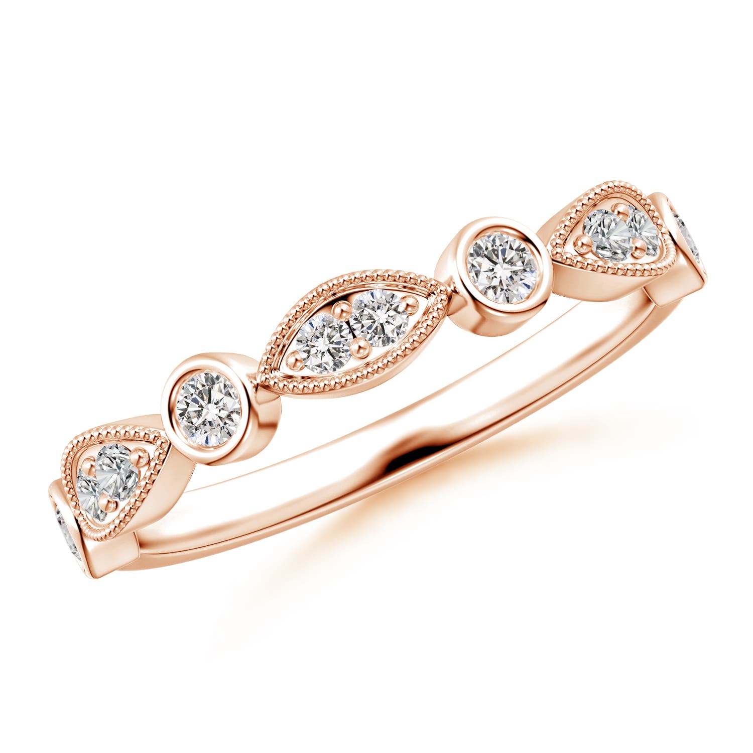 I-J, I1-I2 / 0.33 CT / 14 KT Rose Gold