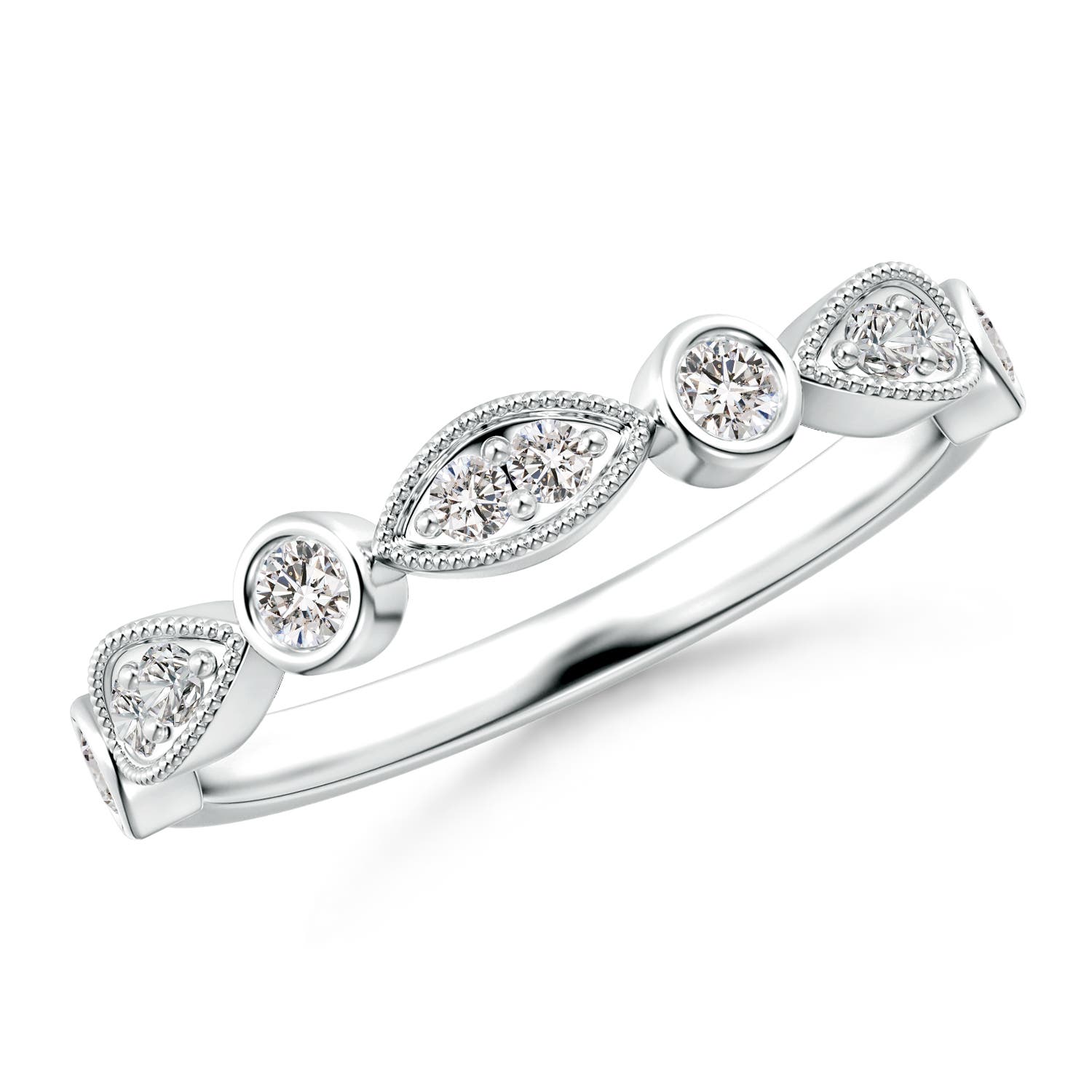 I-J, I1-I2 / 0.33 CT / 14 KT White Gold