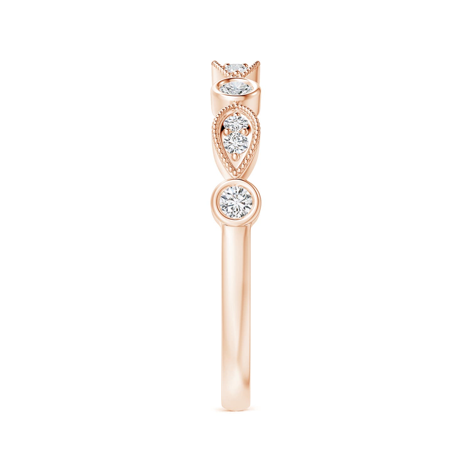 H, SI2 / 0.21 CT / 14 KT Rose Gold