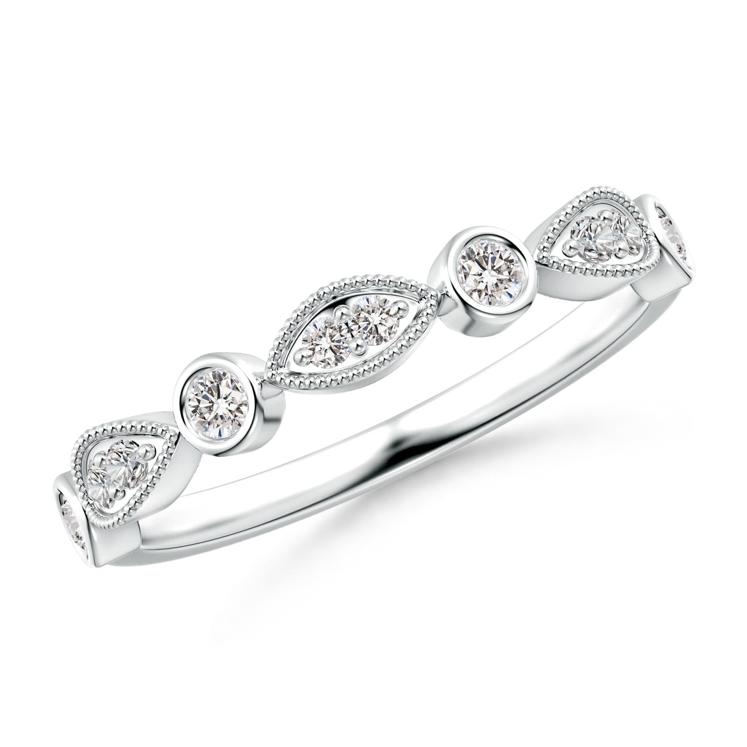 I-J, I1-I2 / 0.21 CT / 14 KT White Gold