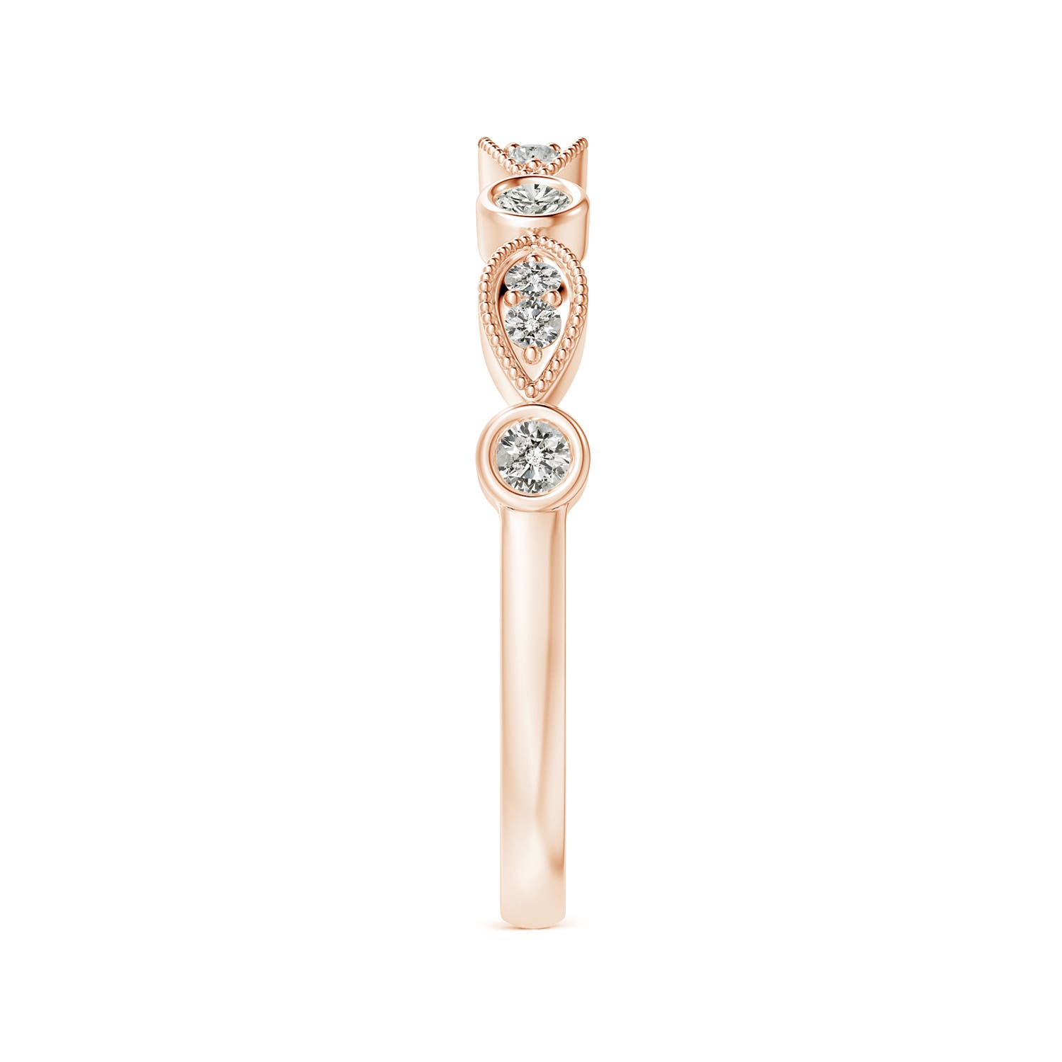 K, I3 / 0.21 CT / 14 KT Rose Gold