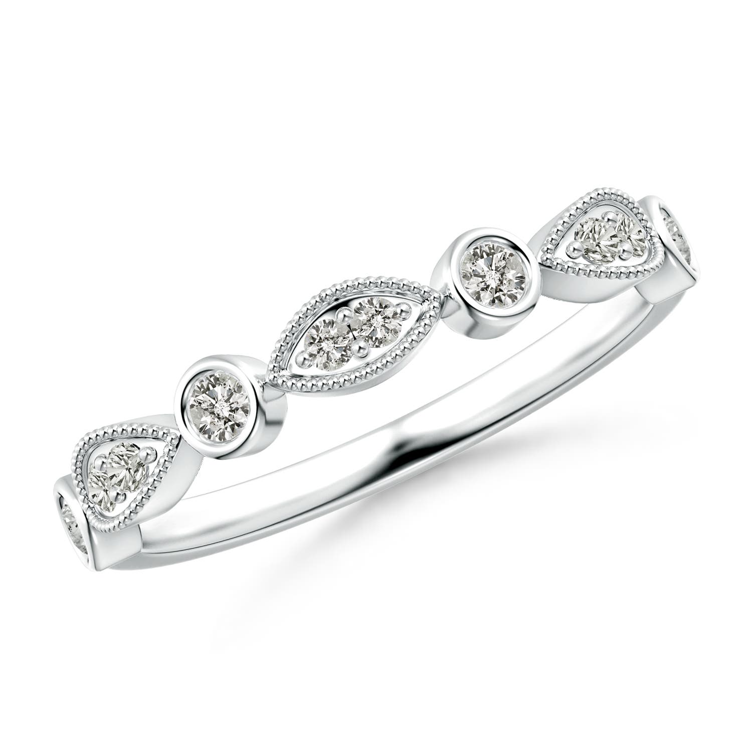 K, I3 / 0.21 CT / 14 KT White Gold