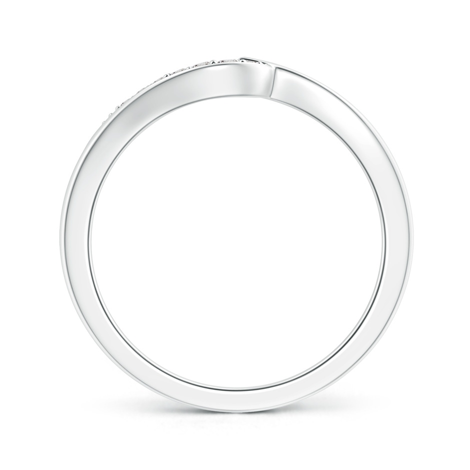 1.5mm IJI1I2 Wavy Contoured pave Diamond Wedding Band in 9K White Gold side-1