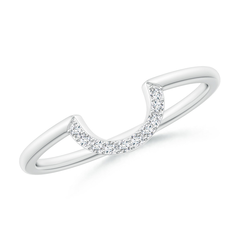 1.1mm GVS2 Prong-Set Diamond U-Shaped Comfort Fit Wedding Band in P950 Platinum 
