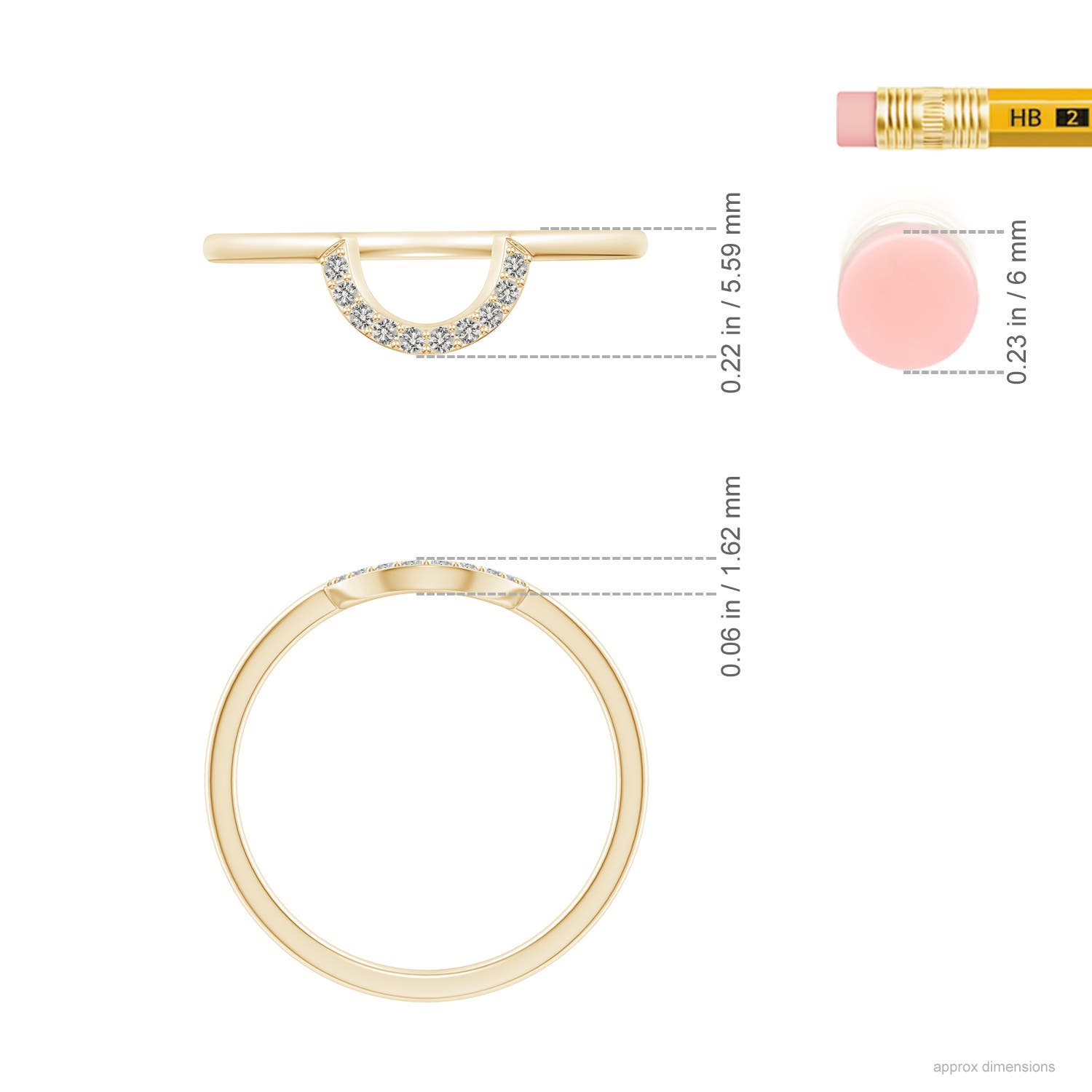 K, I3 / 0.06 CT / 14 KT Yellow Gold